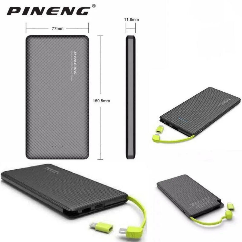 Carregador Portátil Pineng Power Bank 10.000mah IPhone V8