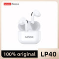 Original lenovo lp40 bluetooth fone de ouvido 5.0 som imersivo alta fidelidade tws com microfone controle toque para longo tempo de espera movimento