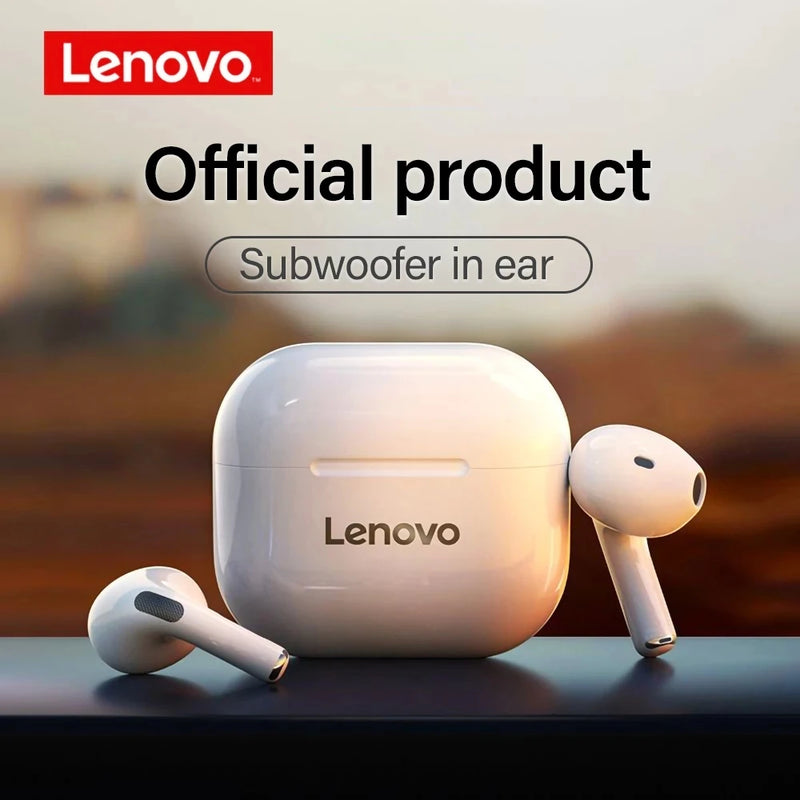 Original lenovo lp40 bluetooth fone de ouvido 5.0 som imersivo alta fidelidade tws com microfone controle toque para longo tempo de espera movimento