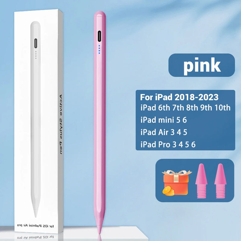 Caneta Stylus de Rejeição Palm para Apple Pencil, Power Display, Acessórios iPad, iPad 2022, 2021, 2020, 2019, 2018, Pro 11, 12.9, Air Mini