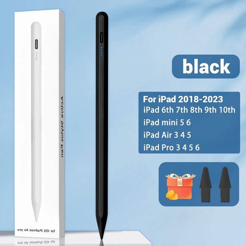 Caneta Stylus de Rejeição Palm para Apple Pencil, Power Display, Acessórios iPad, iPad 2022, 2021, 2020, 2019, 2018, Pro 11, 12.9, Air Mini